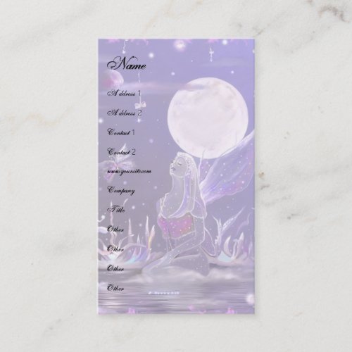 Queen Fairy template Business Card Template