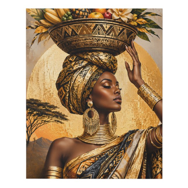Queen Faux Canvas Print (Front)