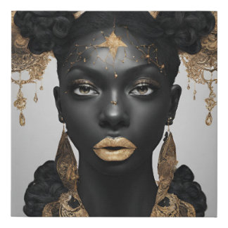 Queen Faux Wrapped Canvas Print