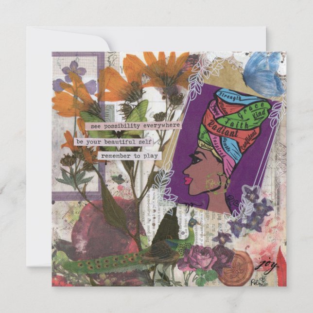 Queen Flat Greeting Card (Front)