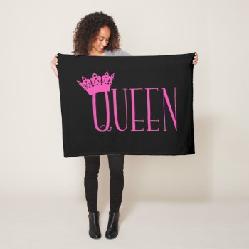 "queen" Fleece Blankets by LadyDenise at Zazzle