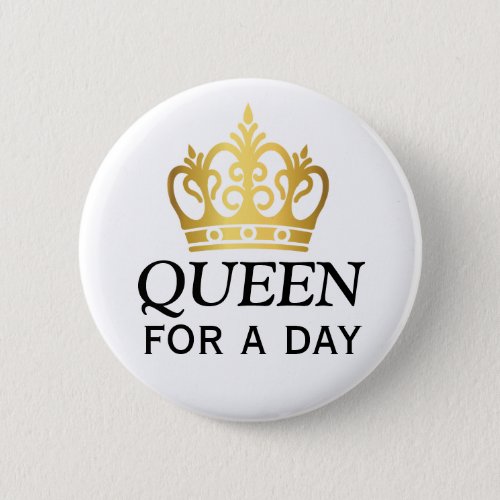 Queen for a Day Award Button