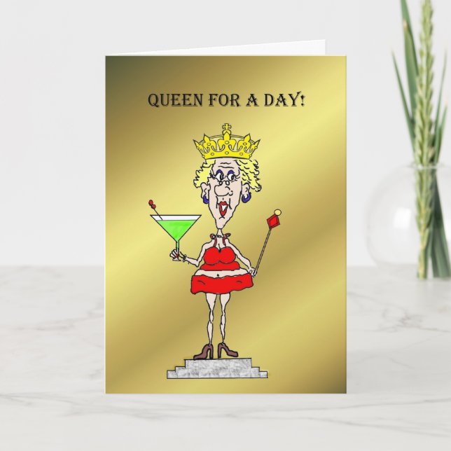 Queen For A Day Happy Mother's Day Card (Front)