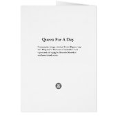 Queen For A Day - Piglet as Queen Isabella (Back)