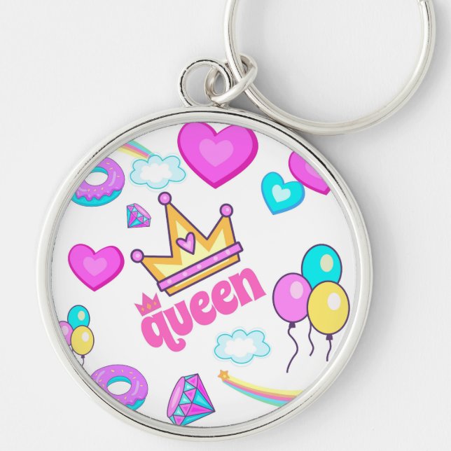 QUEEN FOR GIRLS KEYCHAIN (Front)