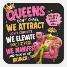 Queen Froggy Sticker