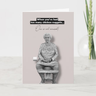 Queen funny greeting card