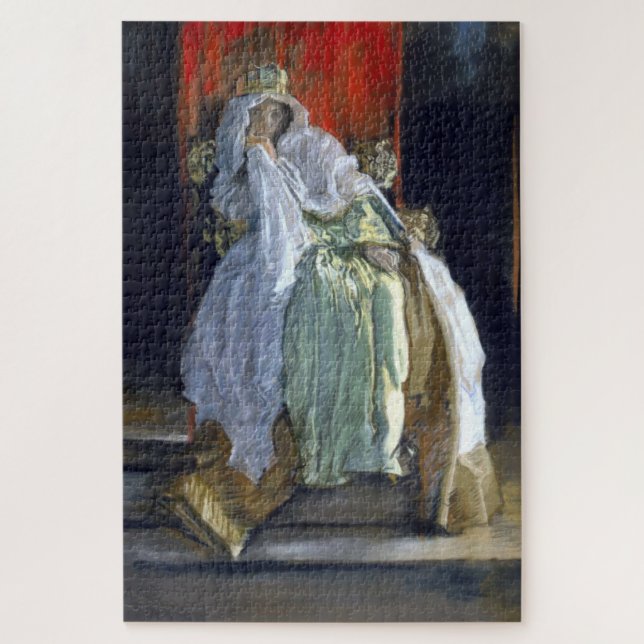 Queen Gertrude (by Edwin Austin Abbey) Jigsaw Puzzle (Vertical)