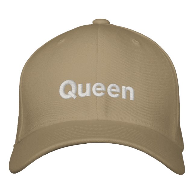 Queen Girl's Women's Flexfit Wool Trucker  Embroidered Baseball Cap (Front)