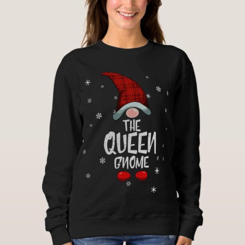 Queen Gnome Family Christmas Pajama Queen Gnome Sweatshirt