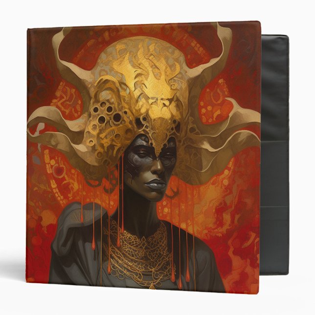 Queen Goddess Fantasy Art 3 Ring Binder (Front/Inside)