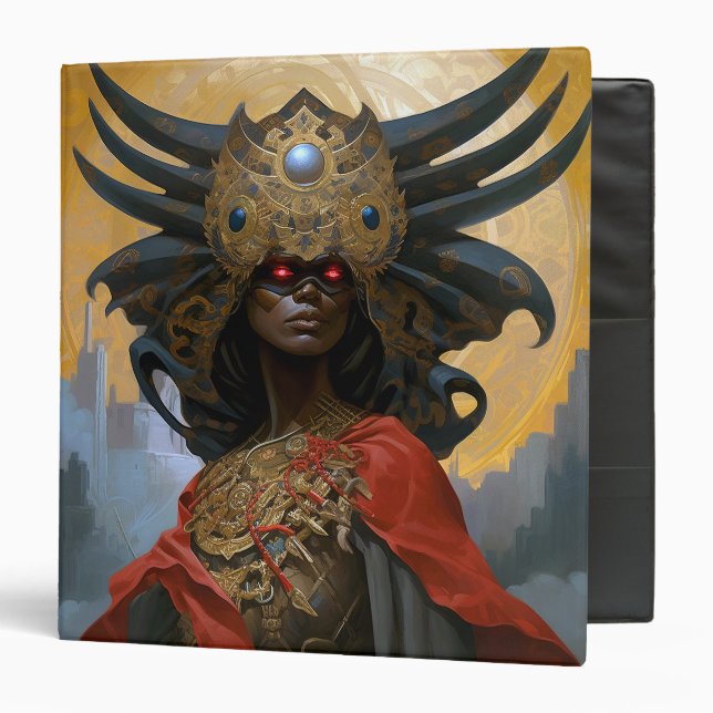 Queen Goddess Fantasy Art 3 Ring Binder (Front/Inside)