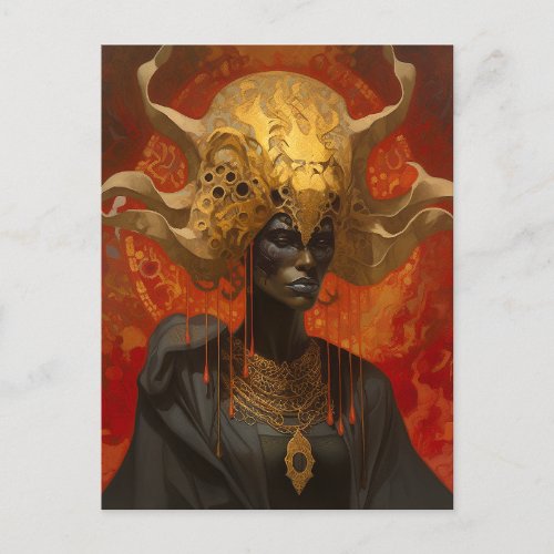 Queen Goddess Fantasy Art Postcard