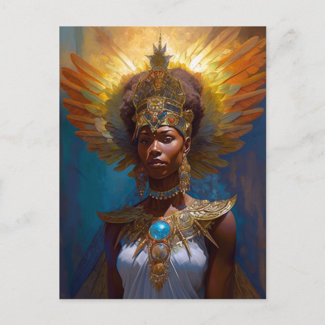 Queen Goddess Fantasy Art Postcard (Front)