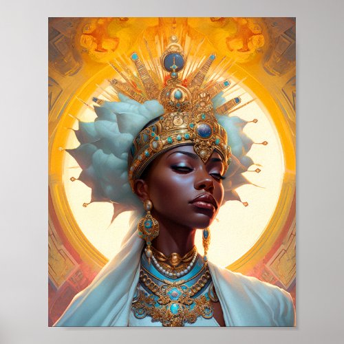 Queen Goddess Fantasy Art Poster