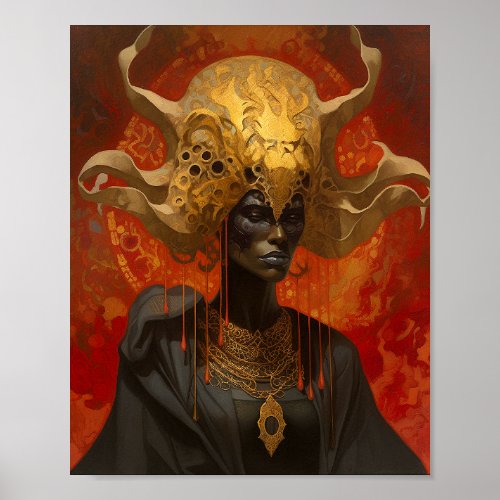 Queen Goddess Fantasy Art Poster