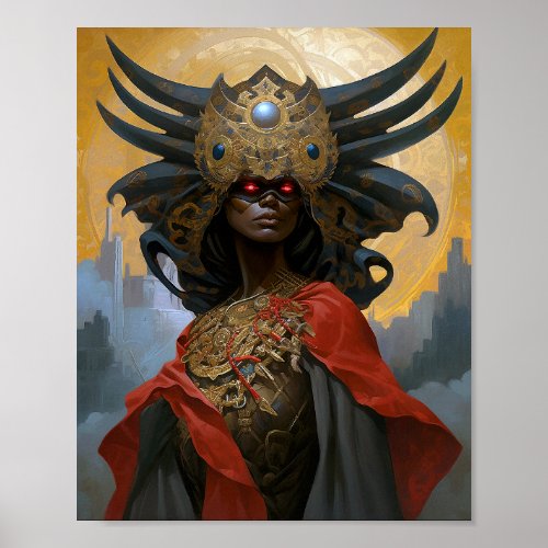 Queen Goddess Fantasy Art Poster