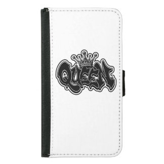 Queen Graffiti Design Samsung Galaxy S5 Wallet Case