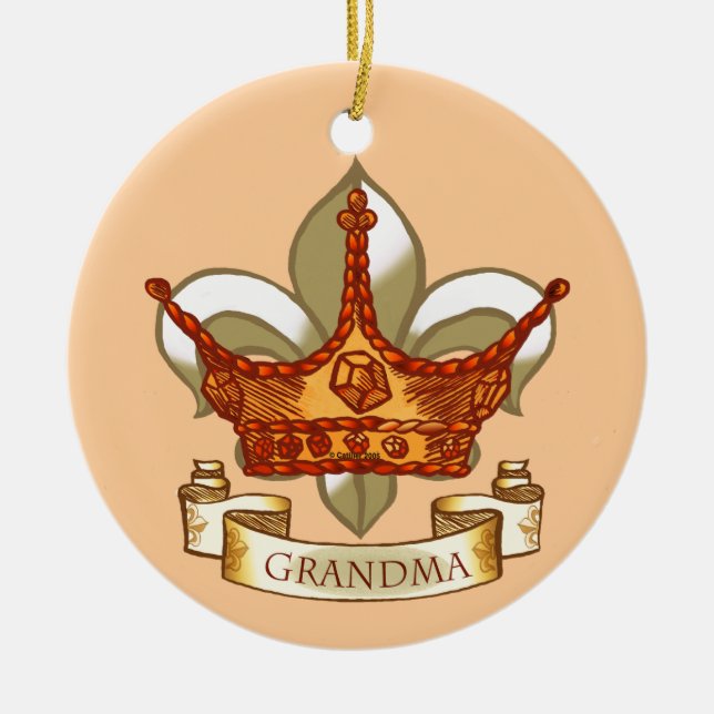 Queen Grandma ornament  (Front)