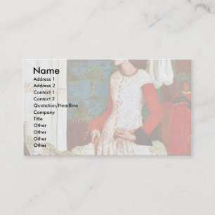 Queen Guinevere By William Morris (Best Quality) Business Card