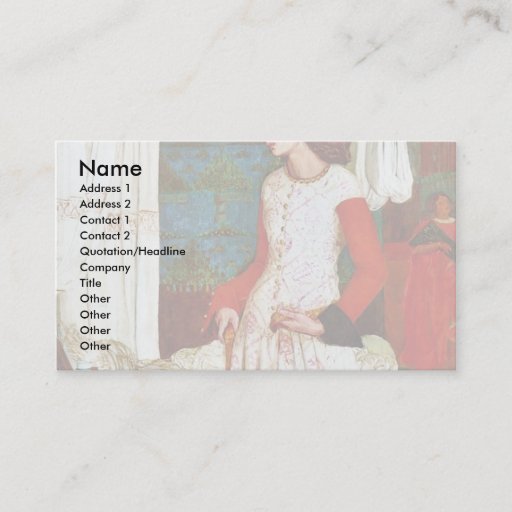 Customizable Queen Guinevere By William Morris (Best Quality) Business Cards