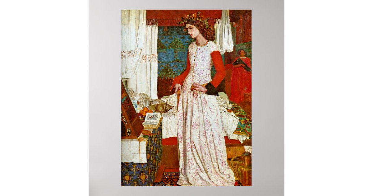 Queen Guinevere By William Morris Poster Zazzle Com