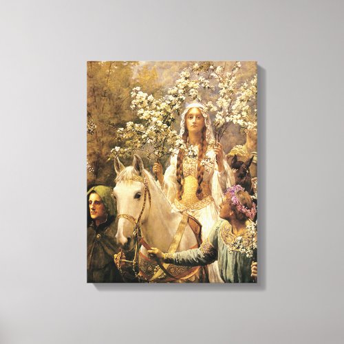 Queen Guinevere Maying Canvas Print