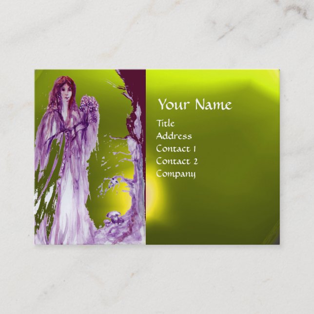 QUEEN GUINEVERE MONOGRAM BUSINESS CARD (Front)