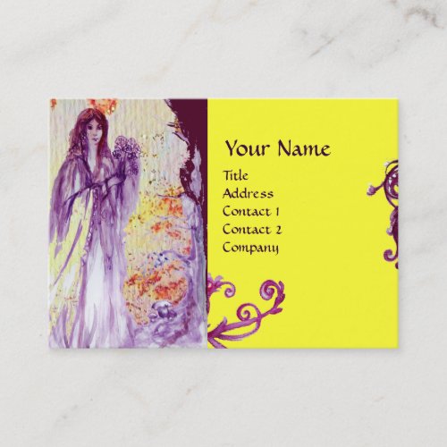 QUEEN GUINEVERE MONOGRAM BUSINESS CARD