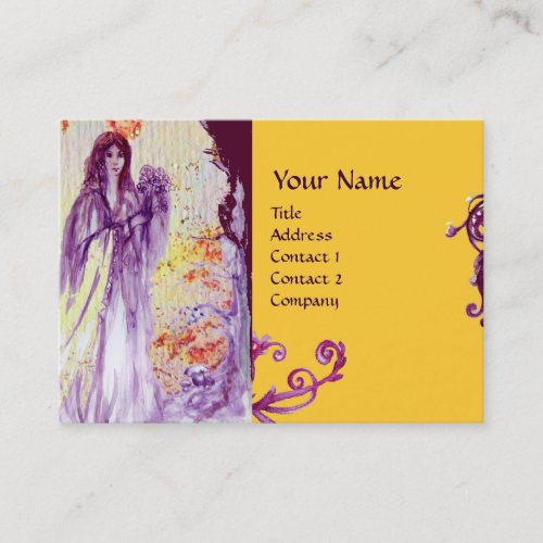 QUEEN GUINEVERE MONOGRAM BUSINESS CARD