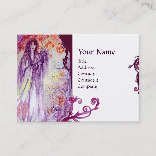 QUEEN GUINEVERE MONOGRAM BUSINESS CARD