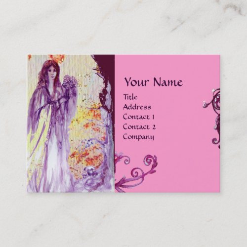 QUEEN GUINEVERE MONOGRAM BUSINESS CARD