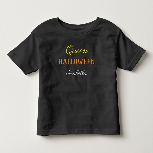 Queen Halloween Personalized Toddler Baby T-Shirt (Front)