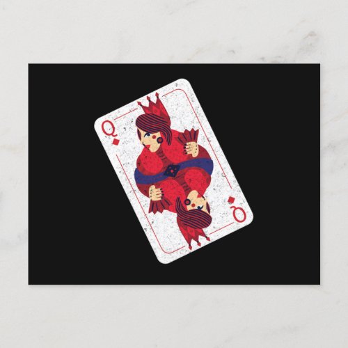 Queen Hearts Playing Cards Casino Poker Game Gift