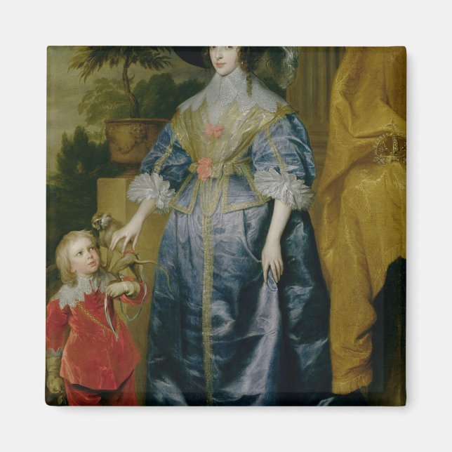 Queen Henrietta Maria and her dwarf Magnet (Front)