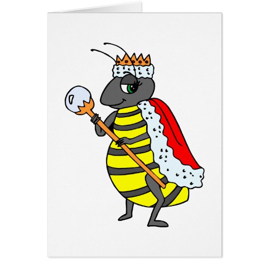 Queen Honeybee | Diva Cartoon Cards (Front)