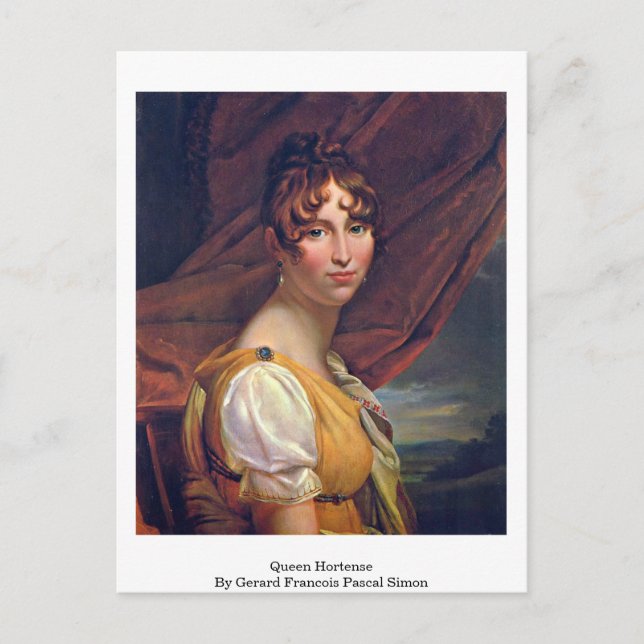 Queen Hortense By Gerard Francois Pascal Simon Postcard (Front)