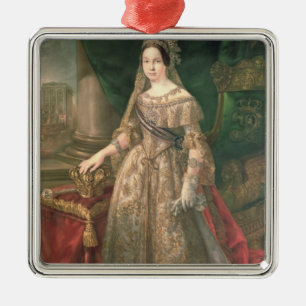 Queen Isabella II 1843 Metal Ornament