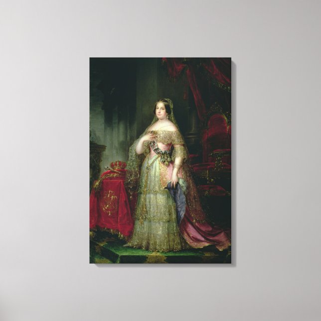Queen Isabella II  of Spain Canvas Print (Front)