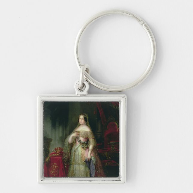 Queen Isabella II  of Spain Keychain (Front)