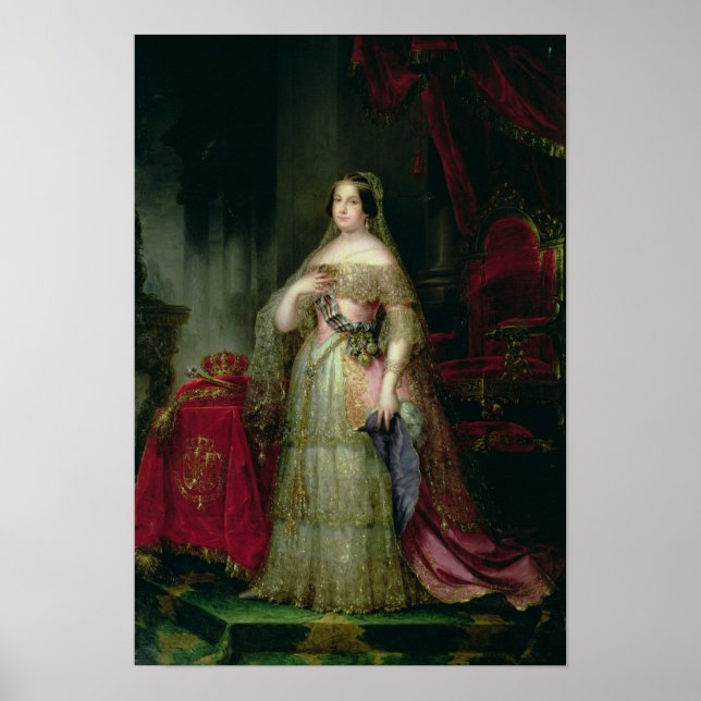Queen Isabella II  of Spain Poster (Front)
