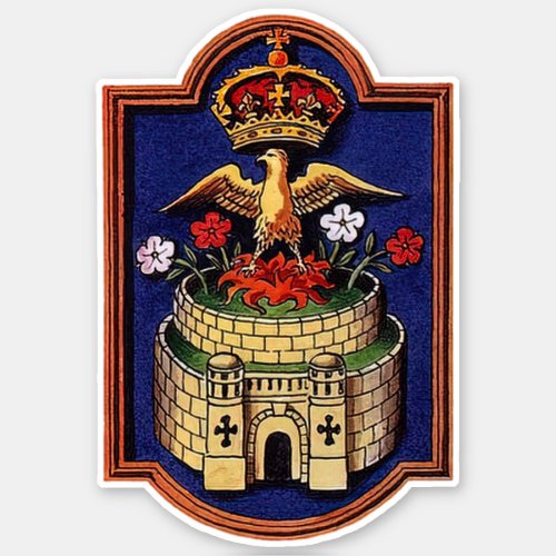 Queen Jane Seymour Royal Badge Phoenix Sticker