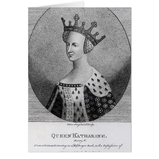 Queen Katherine  pub. in 1792 Cards (Front)