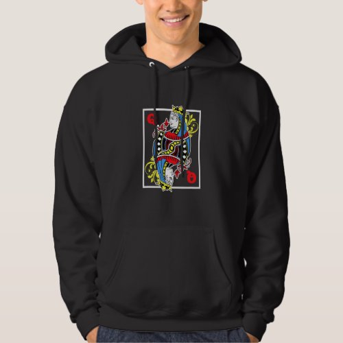 Queen King Cards Bluffing Playing Ranking Card Gam Hoodie