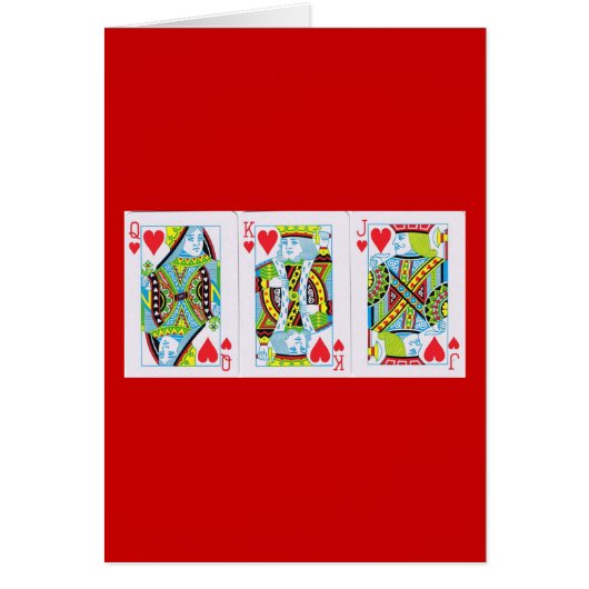 Queen,King,Jack of Hearts Cards (Front)