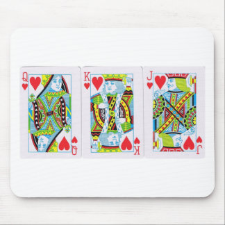 Queen,King,Jack of Hearts Mouse Pad