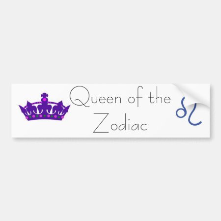 Queen Leo Bumper Sticker