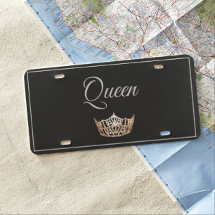 Queen License Plate