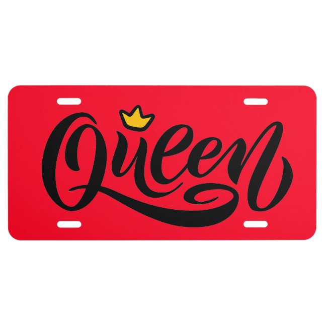 Queen License Plate (Front)
