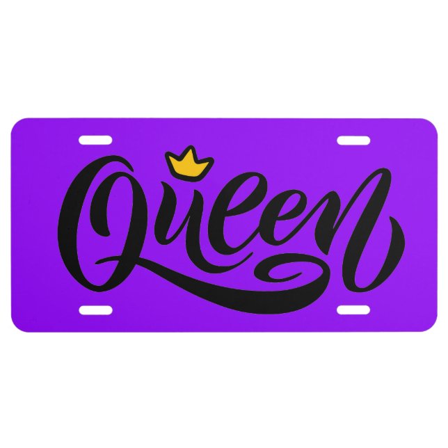 Queen License Plate (Front)
